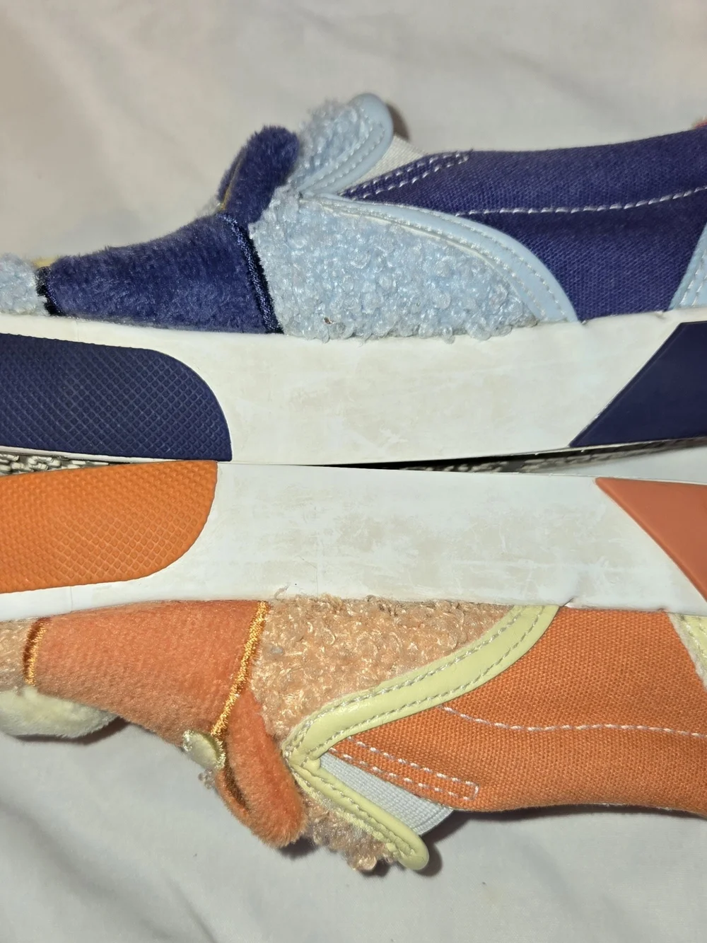 Bluey Toddler Kids Fleece Slip-On Sneakers SZ 10